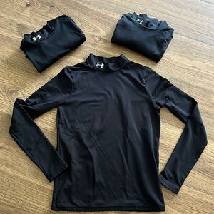 3 Under Armour Fitted Cold Gear Long Sleeve Shirts